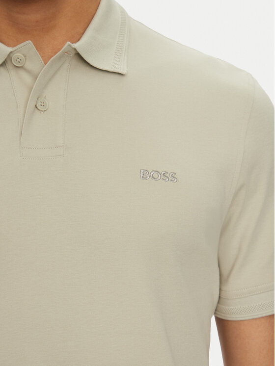 BOSS BOSS Polokošile Pe_Interlock 50520109 Béžová Regular Fit