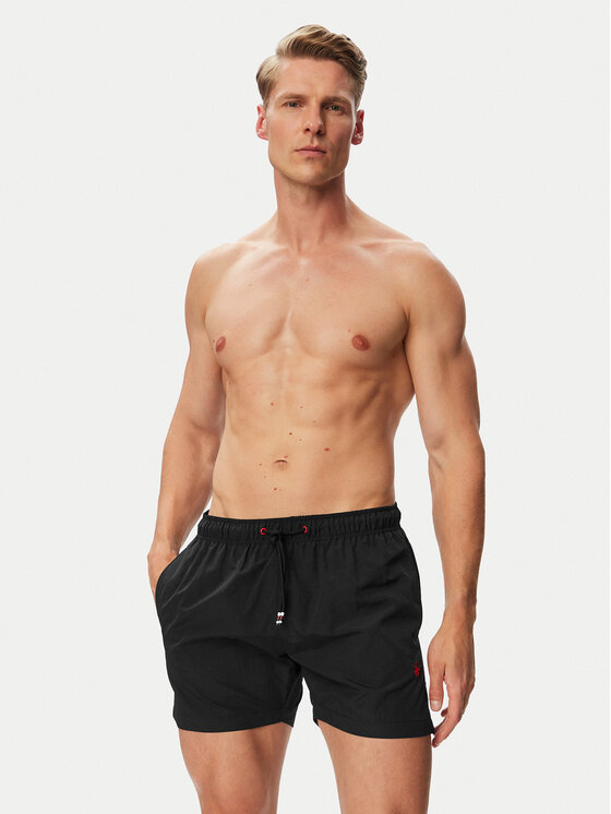 Beverly Hills Polo Club Beverly Hills Polo Club Pantaloni scurți pentru înot P-SS26M-UNION-0499 Negru Regular Fit