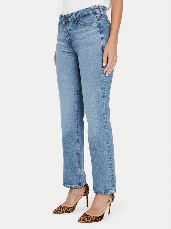 Guess Džínsy W4YA98 D5CC5 Modrá Straight Fit