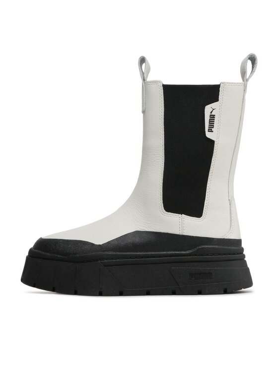 Puma Puma Μποτάκια με λάστιχο Mayze Stack Chelsea Wns 386272 01 Λευκό