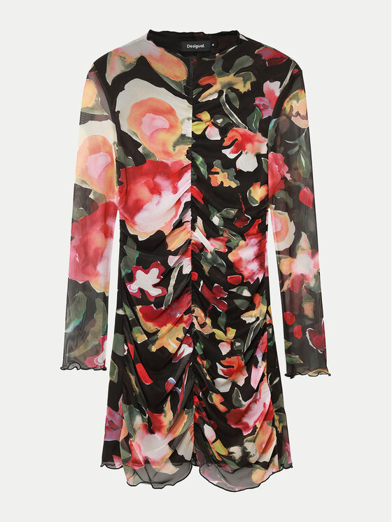 Desigual Desigual Kasdieninė suknelė Manila 24WWVK47 Juoda Slim Fit