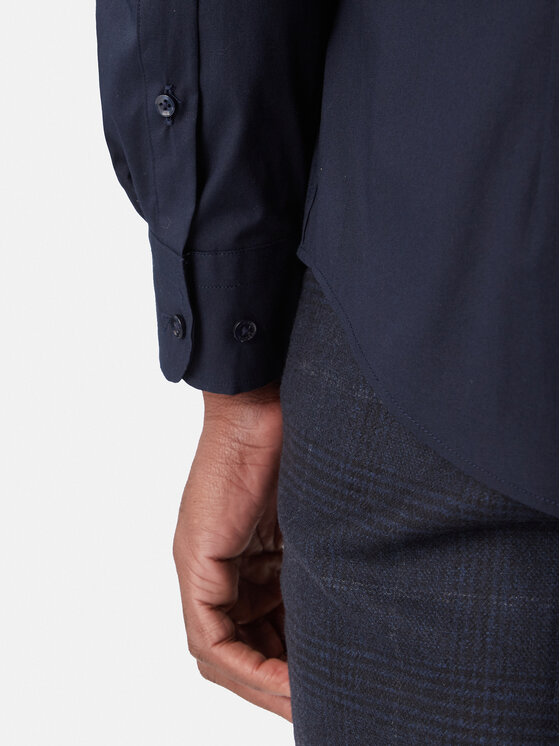 Tommy Hilfiger Tommy Hilfiger Πουκάμισο MW0MW38347 Σκούρο μπλε Slim Fit