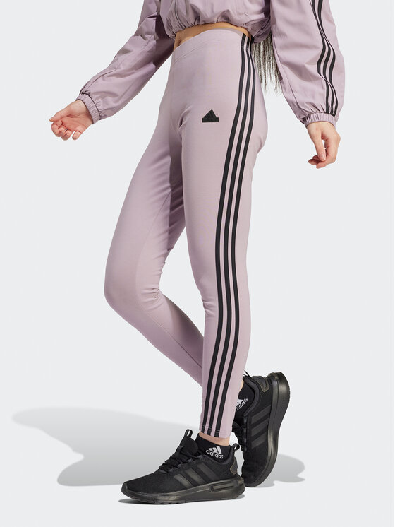 adidas Colanți Future Icons 3-Stripes IS3611 Violet Slim Fit