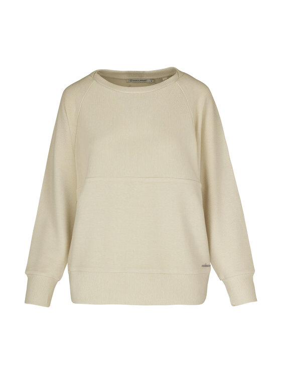 Volcano Volcano Bluza B-MINK Beżowy Regular Fit