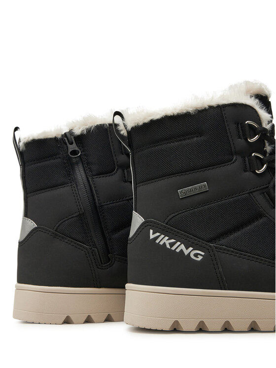 Viking Viking Μπότες Χιονιού Fleek Warm GTX GORE-TEX Zip 3-94720-2 Μαύρο