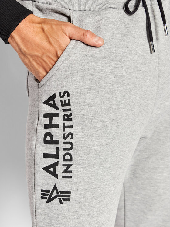 Alpha Industries Alpha Industries Teplákové kalhoty Basic 116368 Šedá Regular Fit