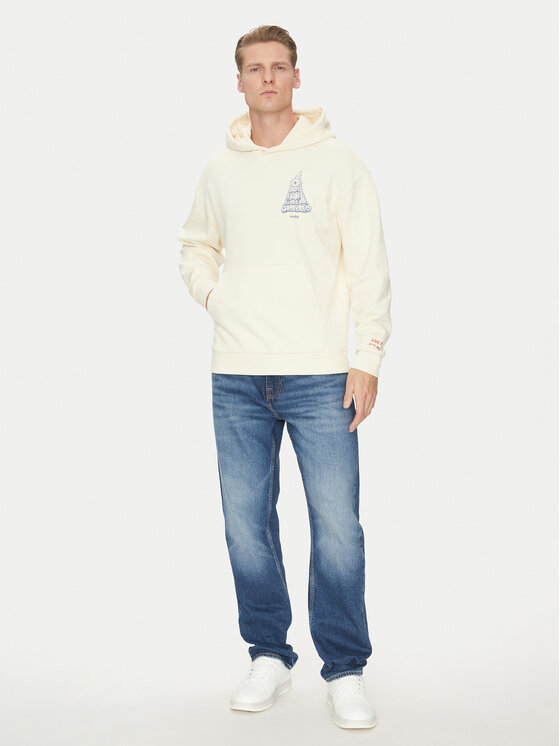 HUGO HUGO Felpa 50535344 Écru Regular Fit