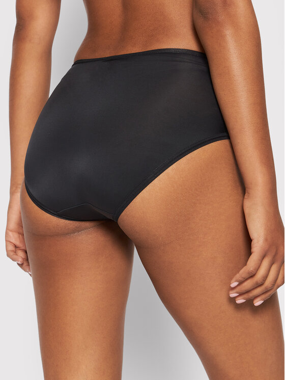 Selmark Selmark Klassischer Damenslip mit hoher Taille Basicos 00203 Schwarz