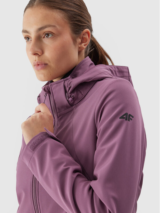4F 4F Geacă softshell 4FAW23TSOFF152 Roz Slim Fit