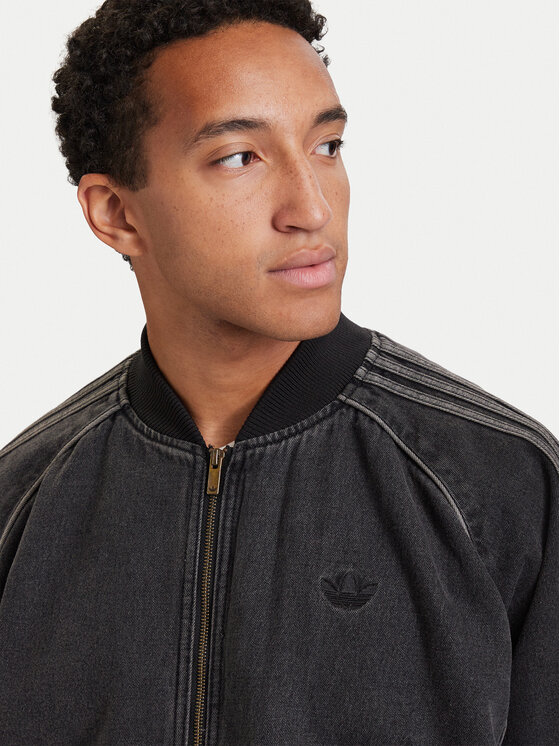 adidas adidas Kurtka jeansowa Sst Denim Track Top IB6948 Szary Regular Fit
