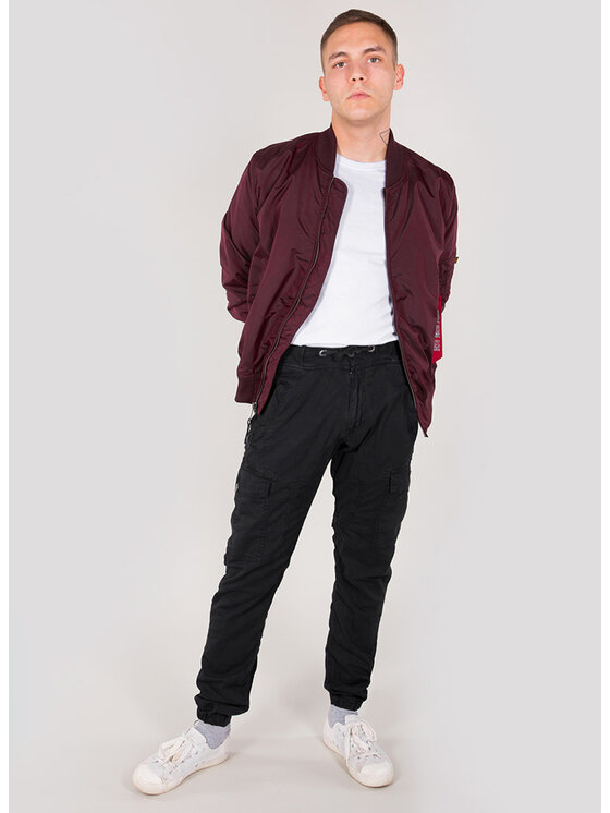 Alpha Industries Alpha Industries Bomberjacke MA-1 TT Light Bomber Jacket Rot Slim Fit