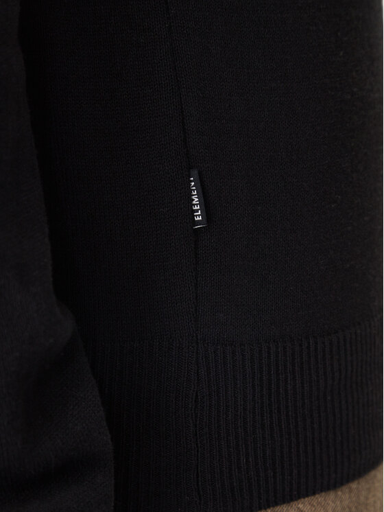 Element Element Πουλόβερ Icon Embroidery ELYSW00115 Μαύρο Regular Fit