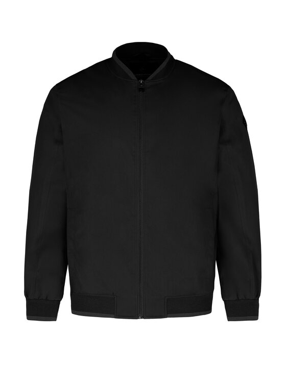 Volcano Volcano Kurtka bomber J-TOBIAS Czarny Regular Fit