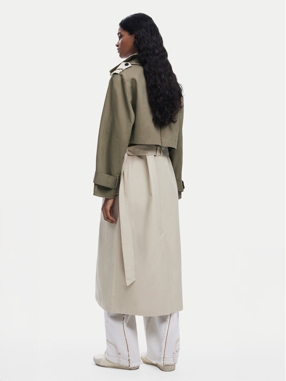 Desigual Desigual Trench 25SWEW49 Beige Loose Fit