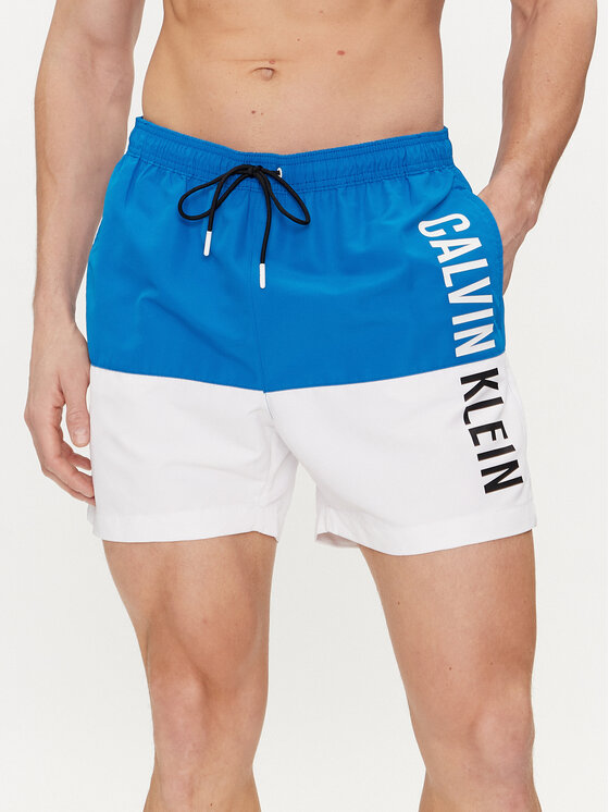 Calvin Klein Swimwear Pantaloni scurți pentru înot KM0KM00994 Albastru Regular Fit