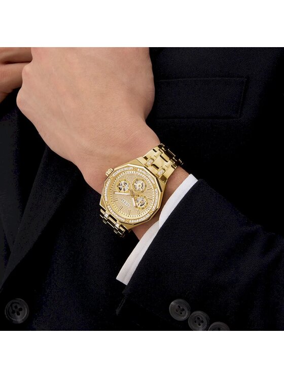Guess Guess Hodinky GW0960G Zlatá