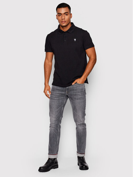 Trussardi Trussardi Polo Piquet 52T00597 Crna Regular Fit