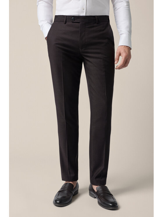 Lancerto Lancerto Garnitur Benevento GA073126000005 Brązowy Slim Fit