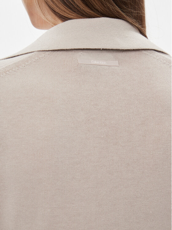 Calvin Klein Calvin Klein Úpletové šaty K20K206519 Béžová Regular Fit