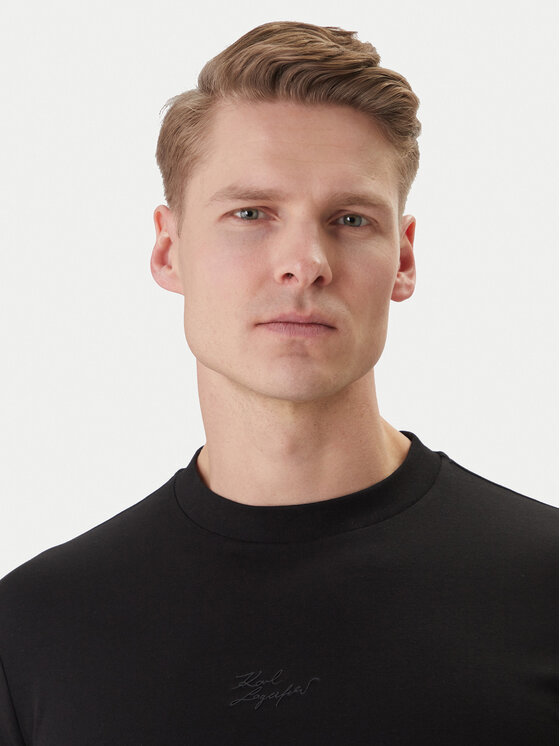 KARL LAGERFELD KARL LAGERFELD T-shirt 755047 562235 Crna Regular Fit