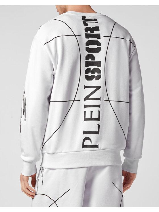 Plein Sport Plein Sport Longsleeve 2505 Biały Regular Fit