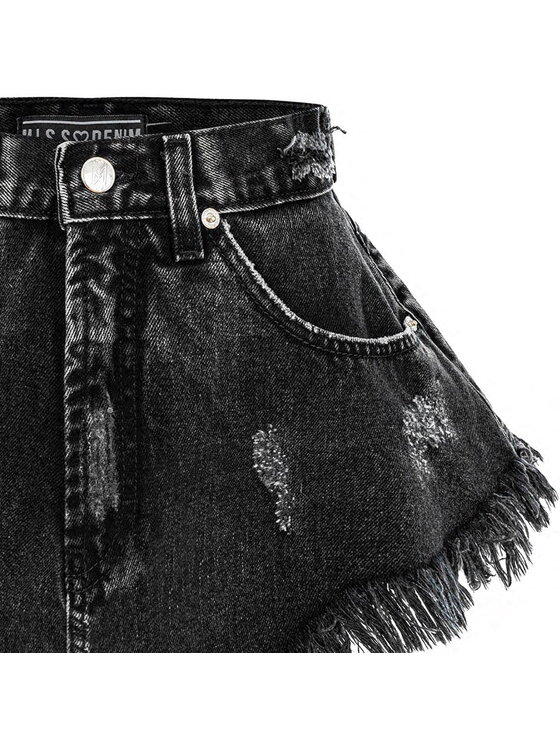 MissDenim MissDenim Szorty jeansowe Skorts Czarny Regular Fit