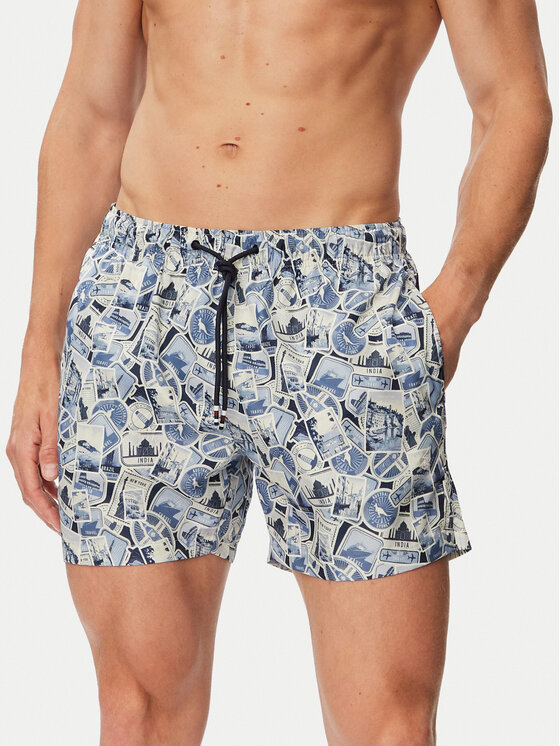 Beverly Hills Polo Club Beverly Hills Polo Club Pantaloni scurți pentru înot P-SS26M-BREA-0722 Albastru Regular Fit