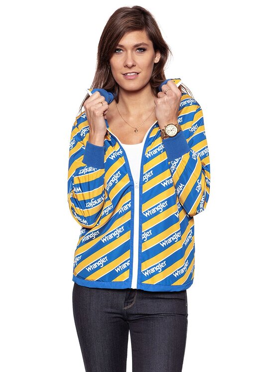 Wrangler Wrangler Giacca da donna B&Y WINDBREAKER Multicolore Regular Fit