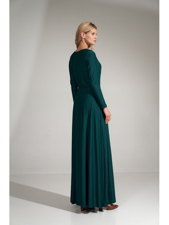 FIGL FIGL Sukienka M727 Zielony Regular Fit