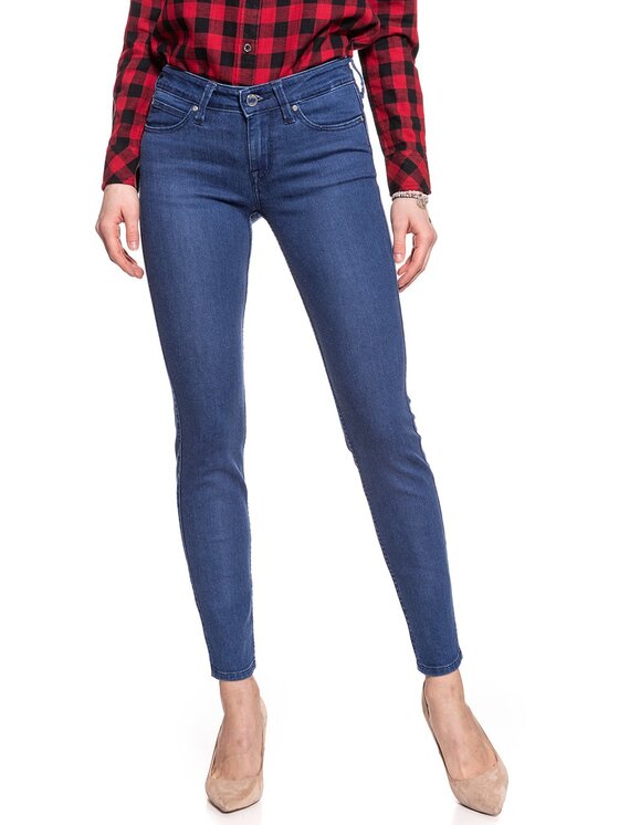 Lee Lee Jeansy SCARLETT Niebieski Skinny Fit