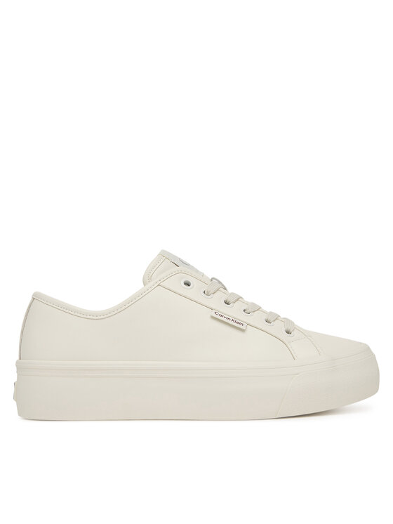 Calvin Klein Calvin Klein Sneakers Vulc Flatf Lace Up Lth YW0YW01932 Alb