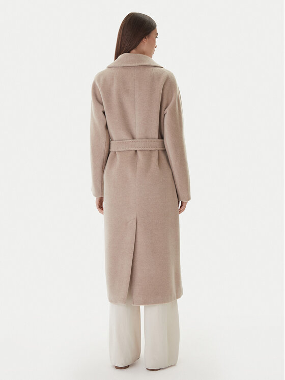 Weekend Max Mara Weekend Max Mara Gyapjú kabát Tempera 2525016082 Bézs Regular Fit