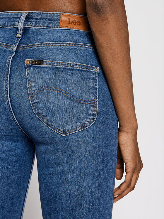 Lee Lee Džinsai Scarlett L626DUIW 112114163 Tamsiai mėlyna Skinny Fit
