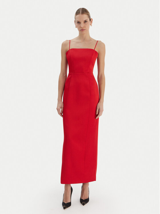 Bardot Bardot Vakarinė suknelė Lucille 60179DB Raudona Slim Fit