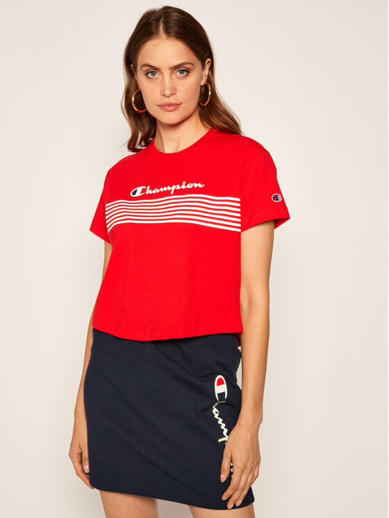 Magliette champion donna rosso discount