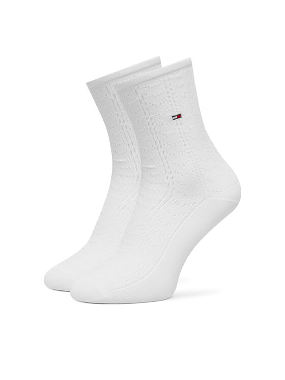 Tommy Hilfiger Tommy Hilfiger Κάλτσες μακριές 701238849 Λευκό