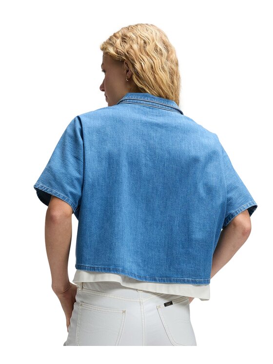 Lee Lee Koszula jeansowa 112378744 Niebieski Relaxed Fit