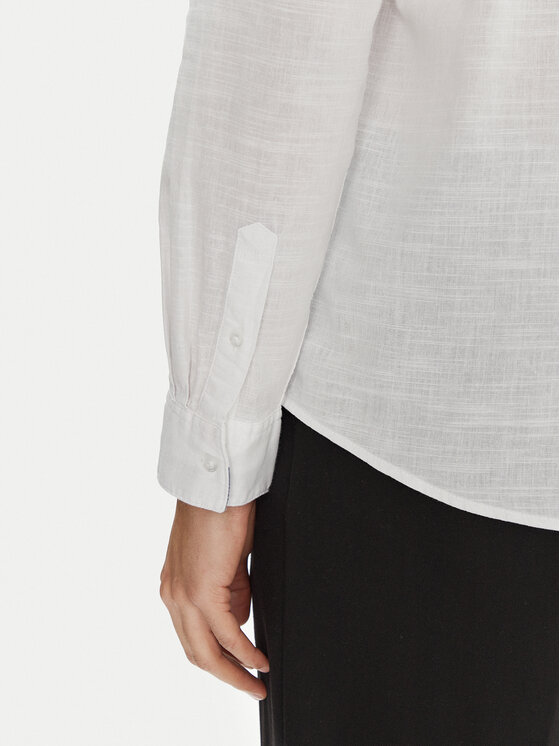 Tom Tailor Tom Tailor Koszula 1045087 Biały Regular Fit