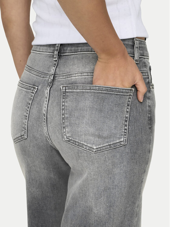 ONLY ONLY Jeansy Madison 15299800 Szary Wide Leg