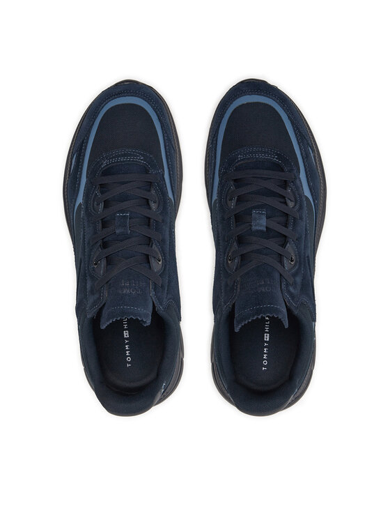 Tommy Hilfiger Tommy Hilfiger Snīkeri Modern Runner Tech Print FM0FM05123 Tumši zils