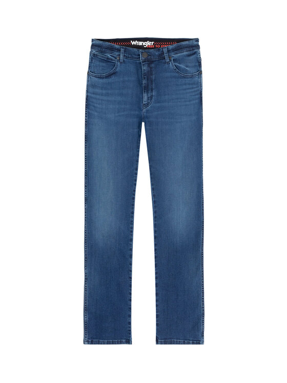 Wrangler Wrangler Jeansy RIVER Niebieski Slim Fit