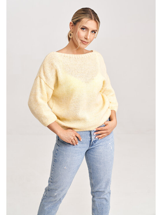 Sweter FIGL, Rozmiar OS, Żółty, M993
