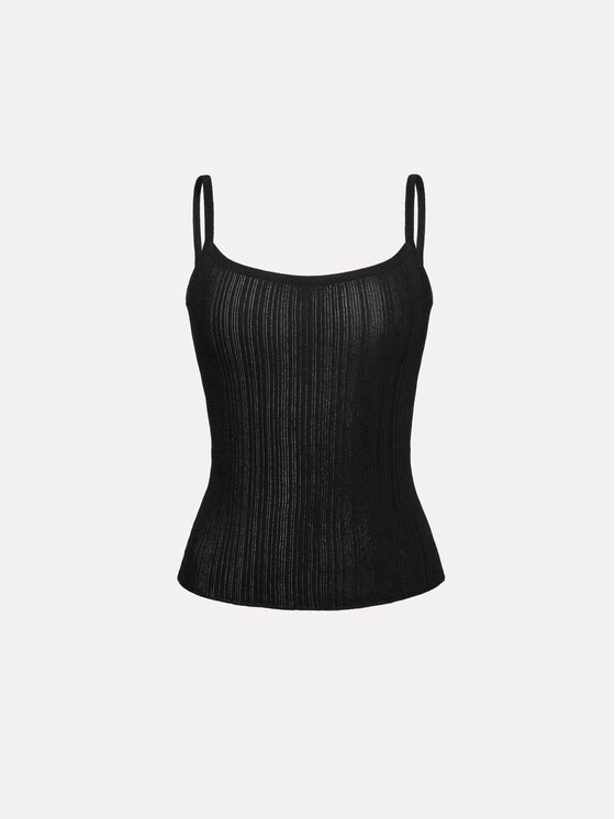 La Mania La Mania Top RAMON Czarny Basic Fit