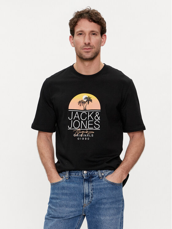 Jack&Jones Majica Casey 12255238 Črna Standard Fit