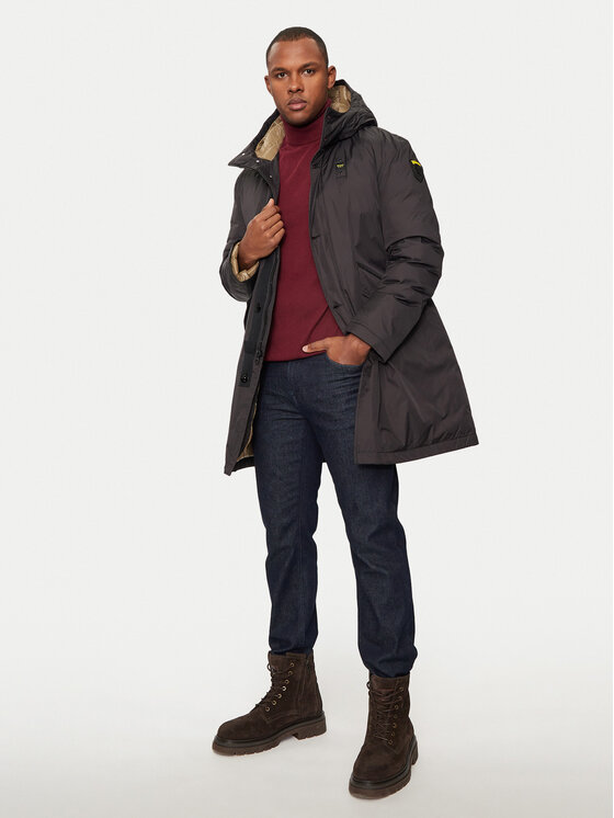 Blauer Blauer Parka 24WBLUK11208 Czarny Regular Fit