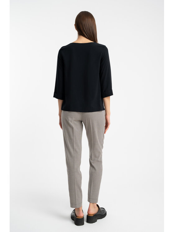 CLICK CLICK Μπλουζάκι 10-6938 Μαύρο Straight Fit