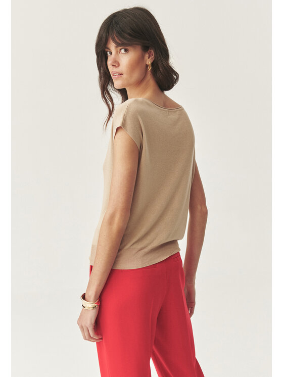 TATUUM Tatuum Sweter MOLLIA Beżowy Classic Fit