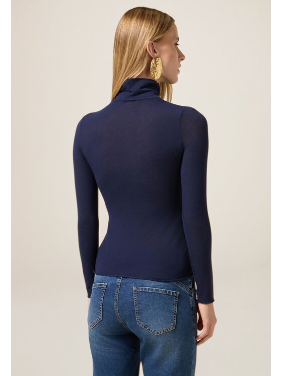 Oltre Oltre T-shirt G050J104294N034 Blu Slim Fit