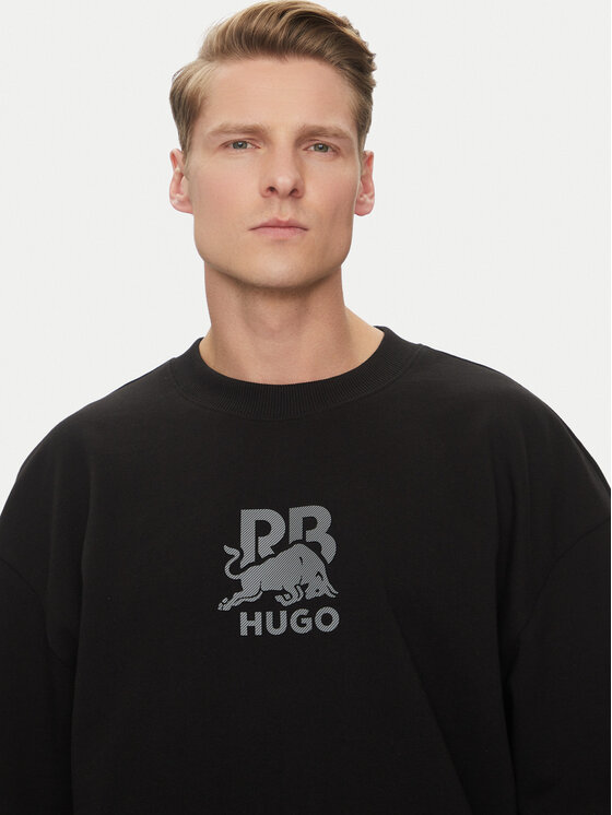 HUGO HUGO Pulóver Dahrain_RB 50542806 Fekete Regular Fit