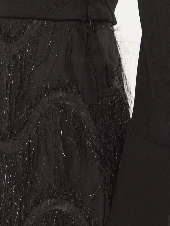 Bruuns Bazaar Bruuns Bazaar Spódnica maxi Ajwa BBW4196 Czarny Regular Fit